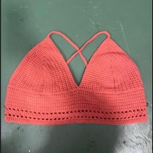 Handmade Crochet Cross-Back Top